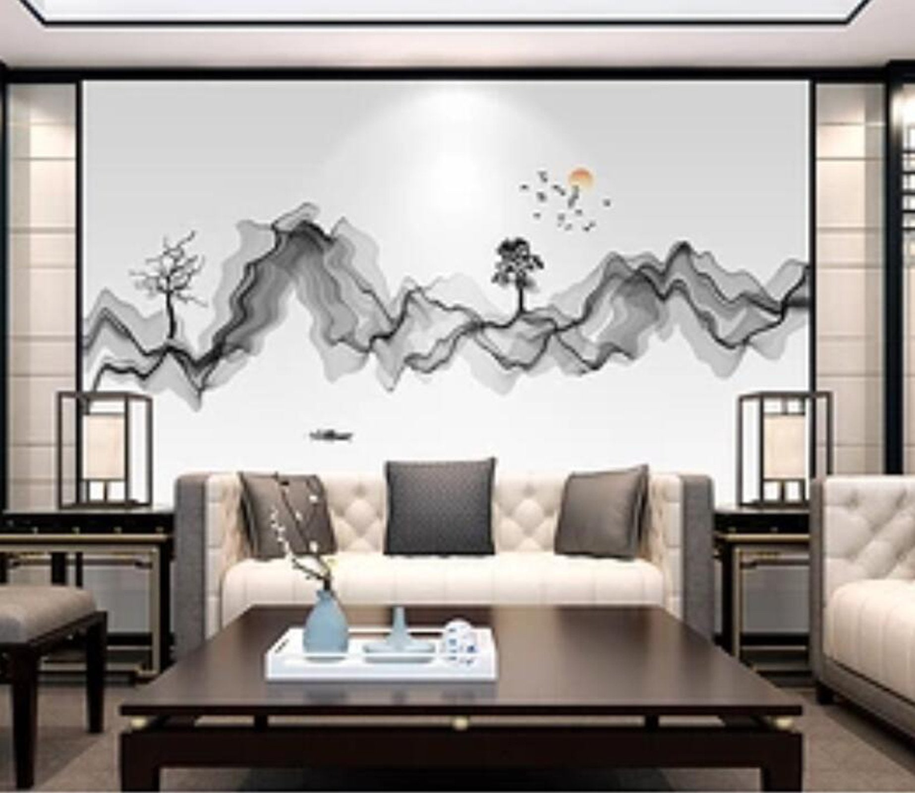 3D Abstract Valley WC48 Wall Murals Wallpaper AJ Wallpaper 2 