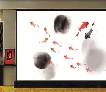 3D Goldfish WC90 Wall Murals Wallpaper AJ Wallpaper 2 