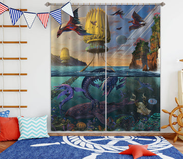 3D Cyris Undiscovered 027 Vincent Hie Curtain Curtains Drapes