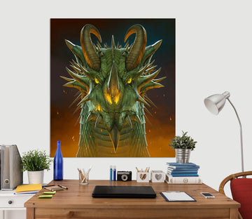 3D Dragon Portrait 034 Vincent Hie Wall Sticker