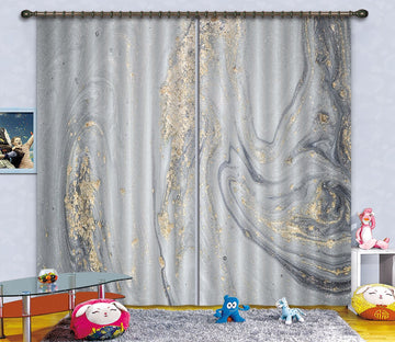3D Silver Turbulence 60 Curtains Drapes Curtains AJ Creativity Home 