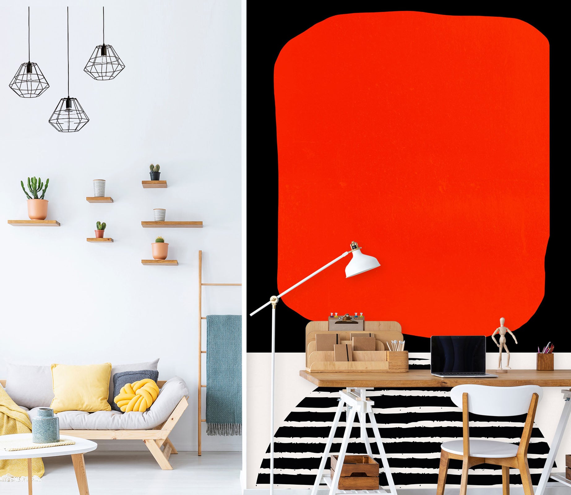 3D Red Piece 1405 Boris Draschoff Wall Mural Wall Murals