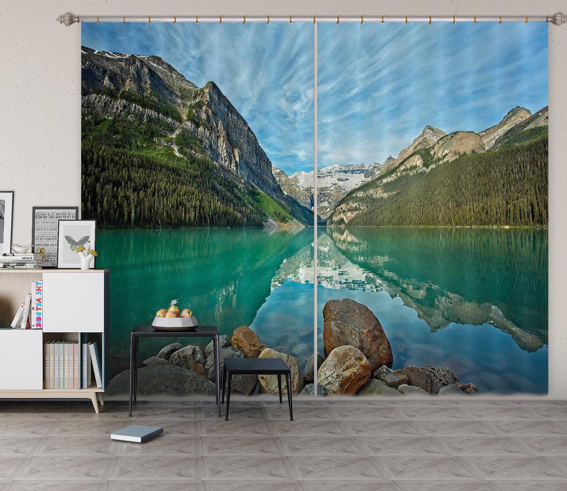 3D Clear Lake 055 Kathy Barefield Curtain Curtains Drapes