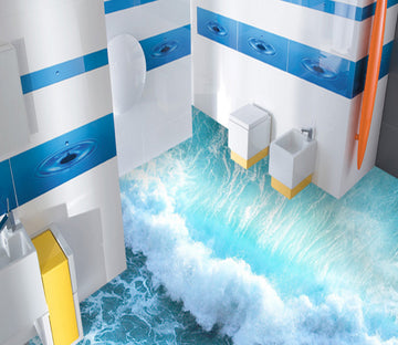 3D Waves Churning 354 Floor Mural  Wallpaper Murals Rug & Mat Print Epoxy waterproof bath floor
