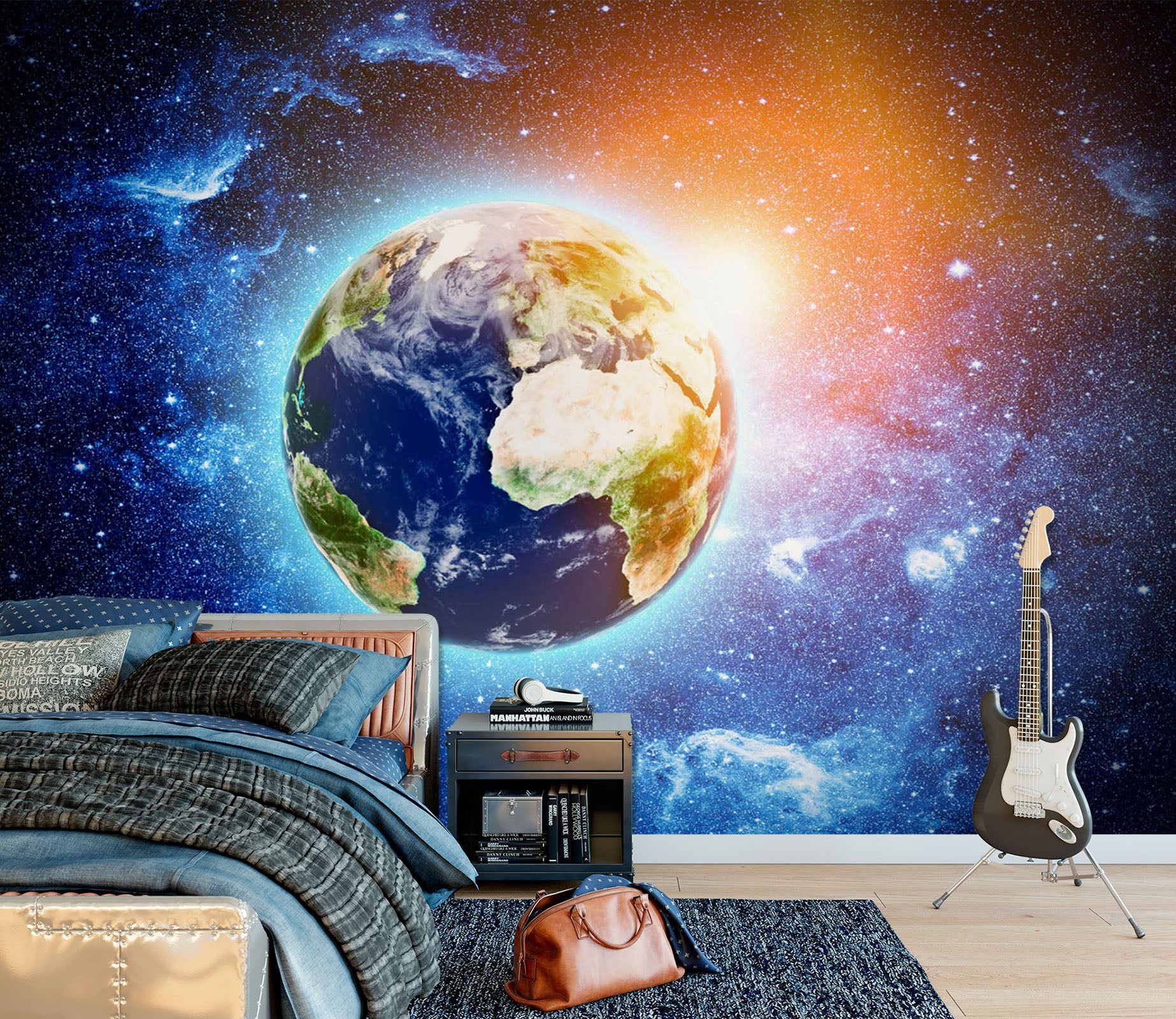 3D Planet Moon 1697 Wall Murals