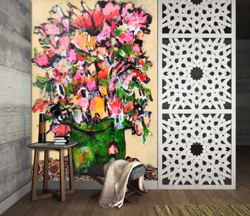 3D Flowers Vase 12180 Misako Chida Wall Mural Wall Murals
