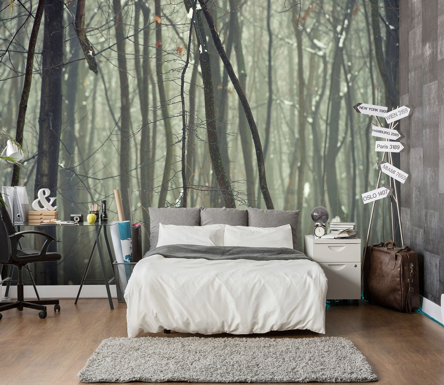 3D Dead Tree Snow 127 Wall Murals Wallpaper AJ Wallpaper 2 