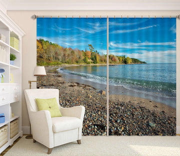 3D Coastline Color 62140 Kathy Barefield Curtain Curtains Drapes