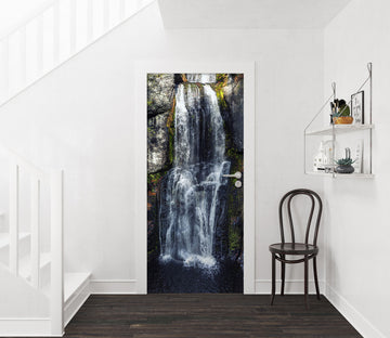 3D Small Waterfall 014 Door Mural