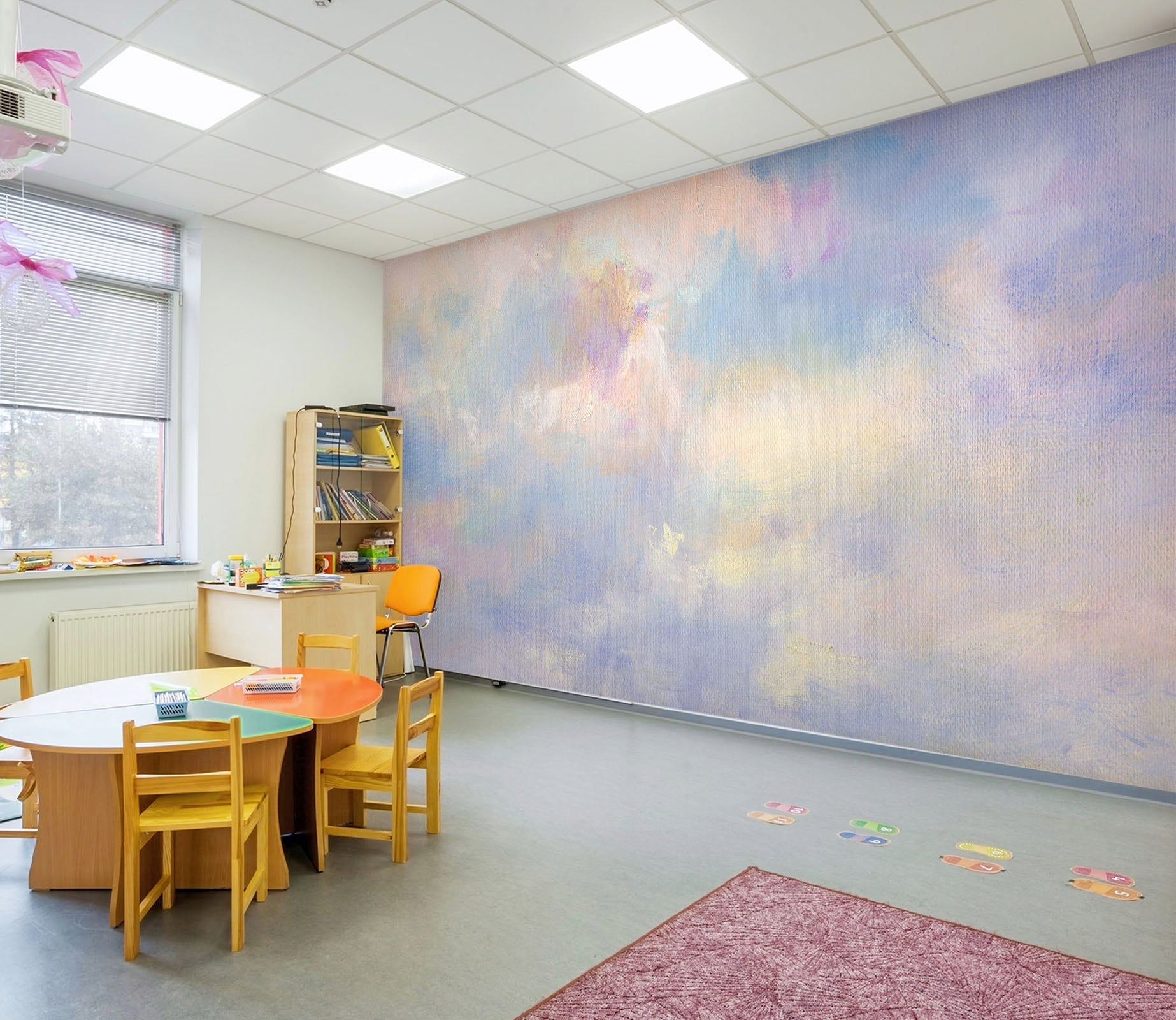 3D Color Cloud 188 Wall Murals