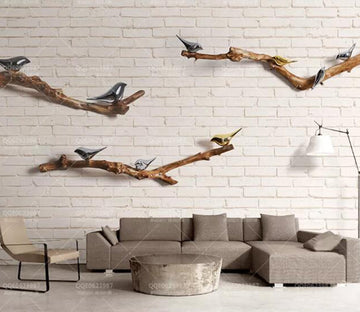 3D Branch Bird WG33 Wall Murals Wallpaper AJ Wallpaper 2 