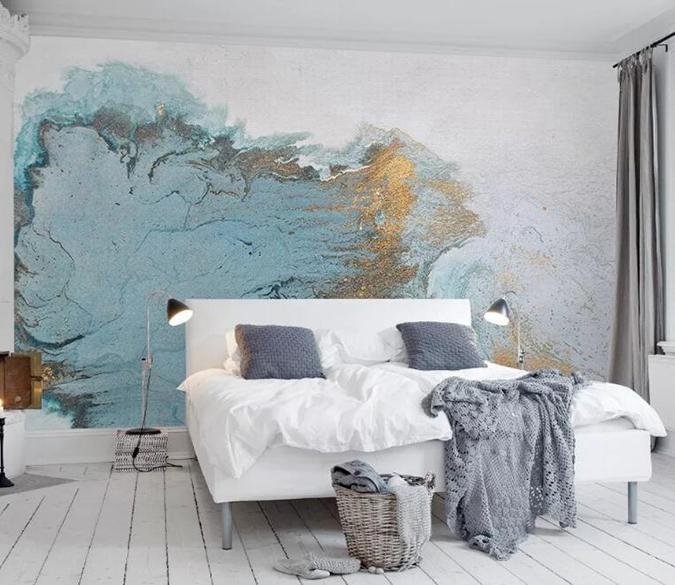 3D Lotus Leaf 087 Wall Murals Wallpaper AJ Wallpaper 2 