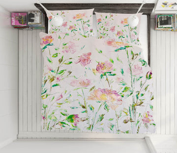 3D Pink Flower 553 Skromova Marina Bedding Bed Pillowcases Quilt