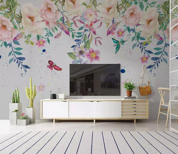3D Colored Flowers WG13 Wall Murals Wallpaper AJ Wallpaper 2 