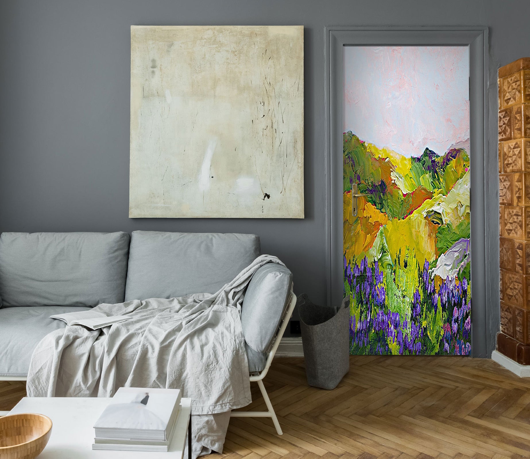 3D Lawn Hillside 9381 Allan P. Friedlander Door Mural