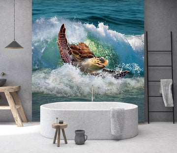3D Sea Turtle 111 Jerry LoFaro Wall Mural Wall Murals