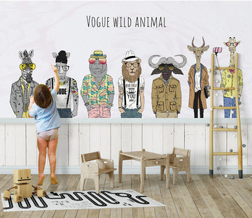 3D Zebra Lion WG226 Wall Murals