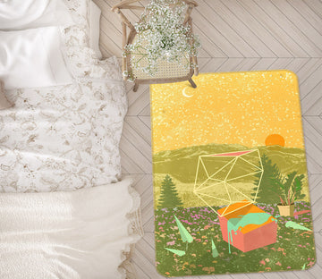 3D Green Grassland 1005 Showdeer Rug Non Slip Rug Mat