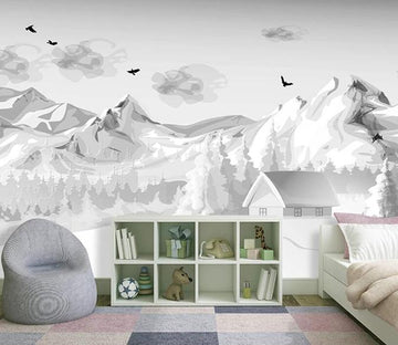 3D Snow Mountain 457 Wall Murals Wallpaper AJ Wallpaper 2 