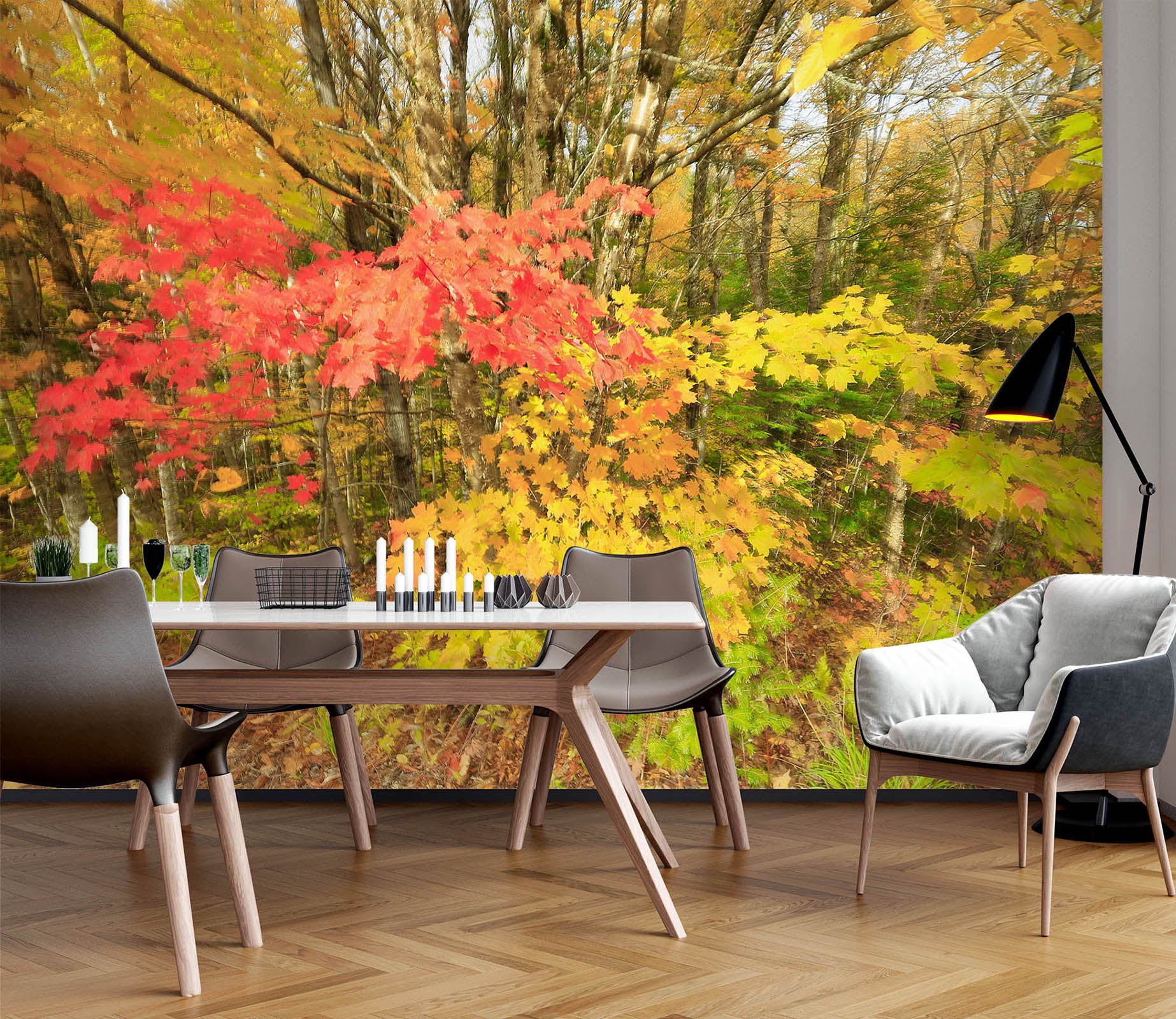 3D Jungle Leaves 62075 Kathy Barefield Wall Mural Wall Murals