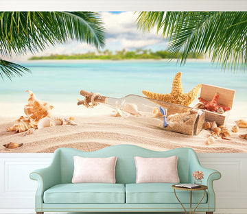 3D Beach Shells 1030 Wall Murals