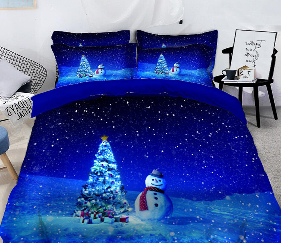 3D Snow Tree 31152 Christmas Quilt Duvet Cover Xmas Bed Pillowcases