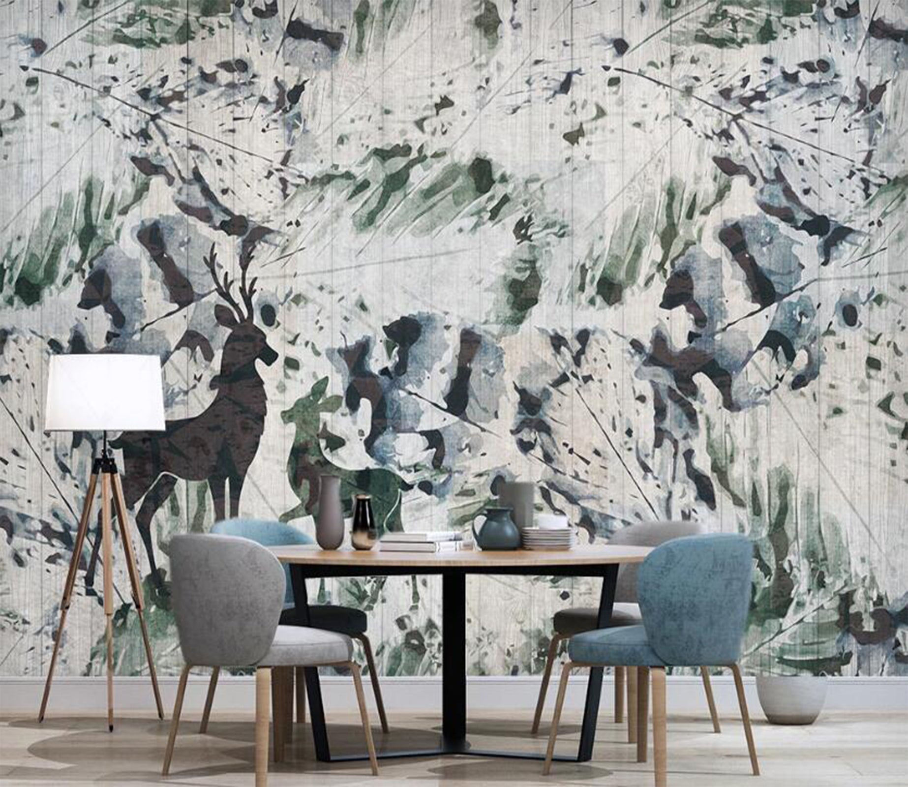 3D Ink Calm Embellishment 2563 Wall Murals