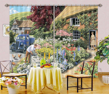 3D Drystone Walling 062 Trevor Mitchell Curtain Curtains Drapes