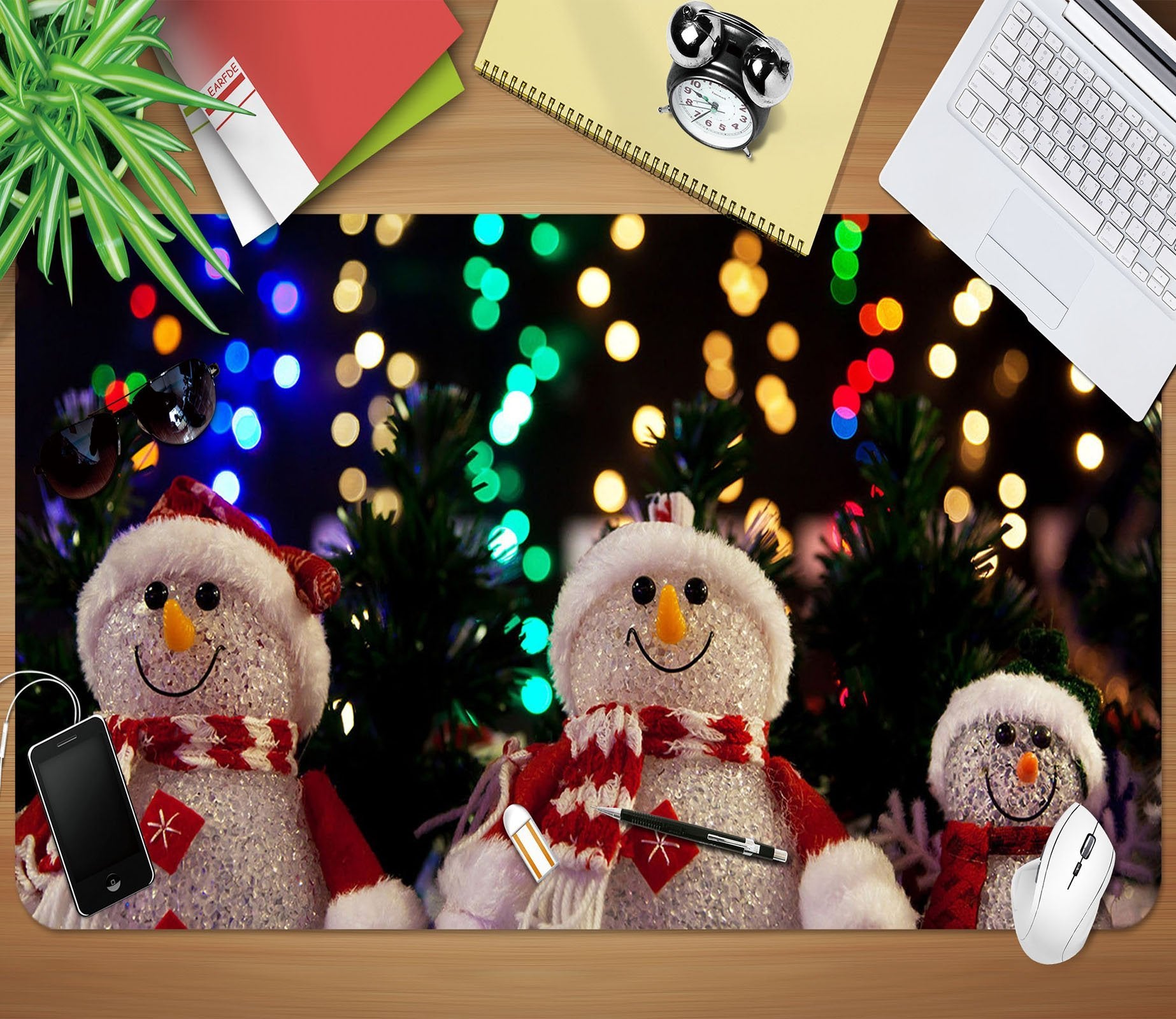 3D Snow Doll 047 Desk Mat Mat AJ Creativity Home 