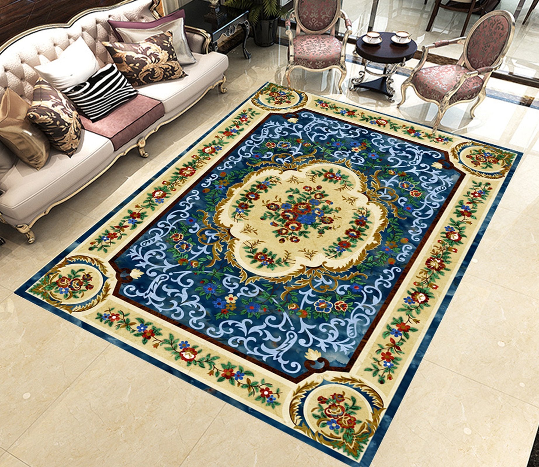 3D Religious Pattern WG579 Floor Mural Wallpaper AJ Wallpaper 2 