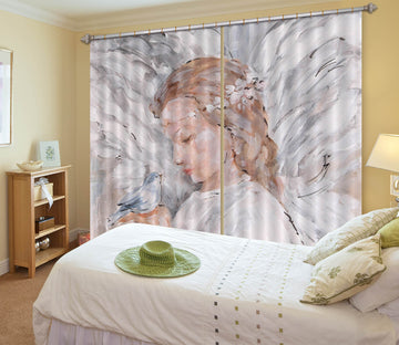 3D Angel Dove 3094 Debi Coules Curtain Curtains Drapes