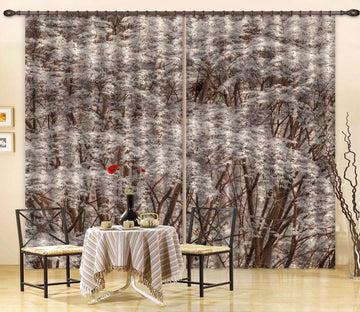 3D Maple Leaves 6388 Assaf Frank Curtain Curtains Drapes
