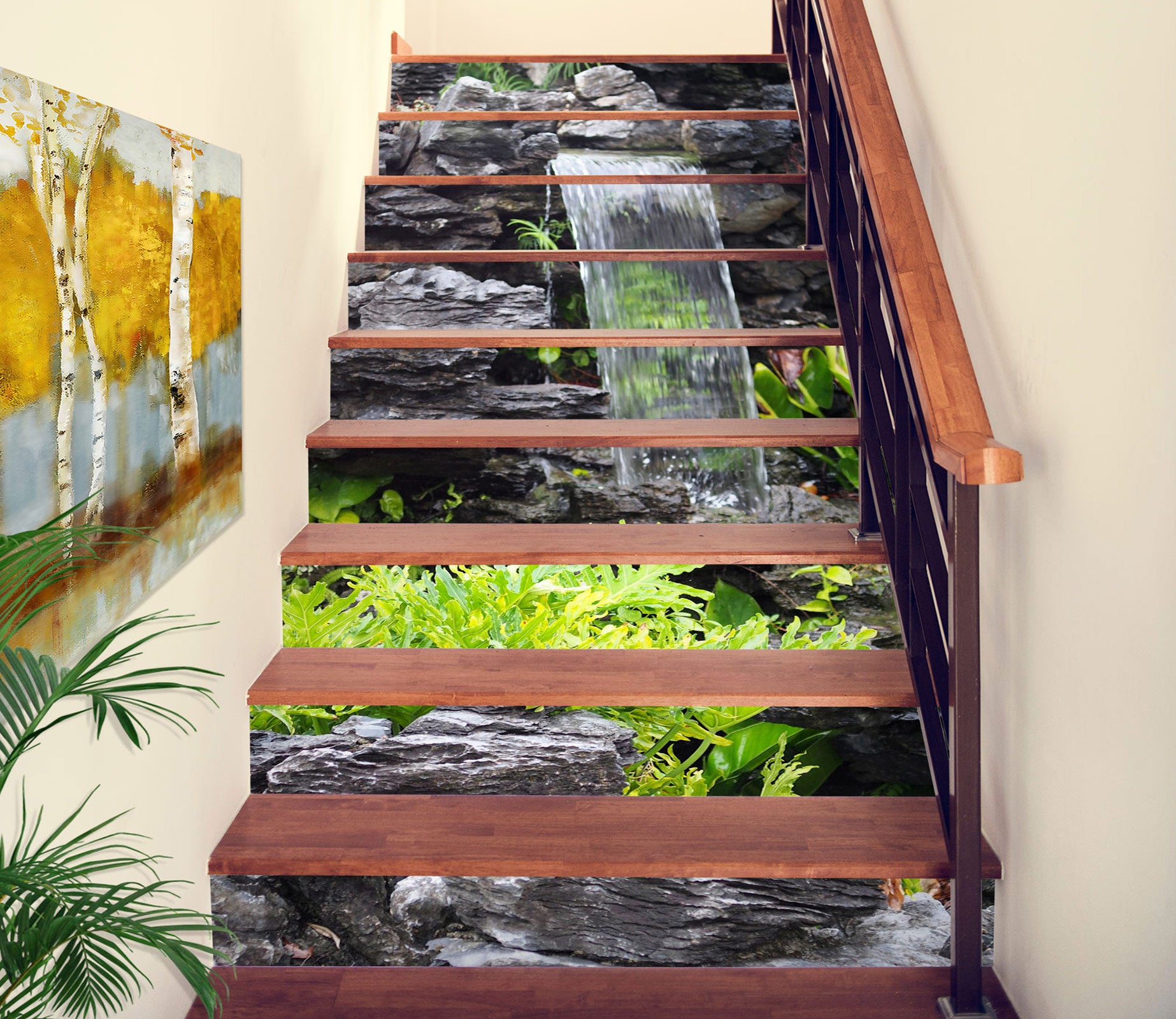 3D A Flowing Water 343 Stair Risers