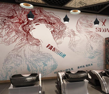 3D Long Hair Girl 427 Wall Murals Wallpaper AJ Wallpaper 2 