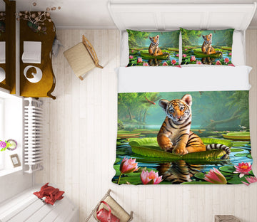 3D Tiger Lily 2109 Jerry LoFaro bedding Bed Pillowcases Quilt