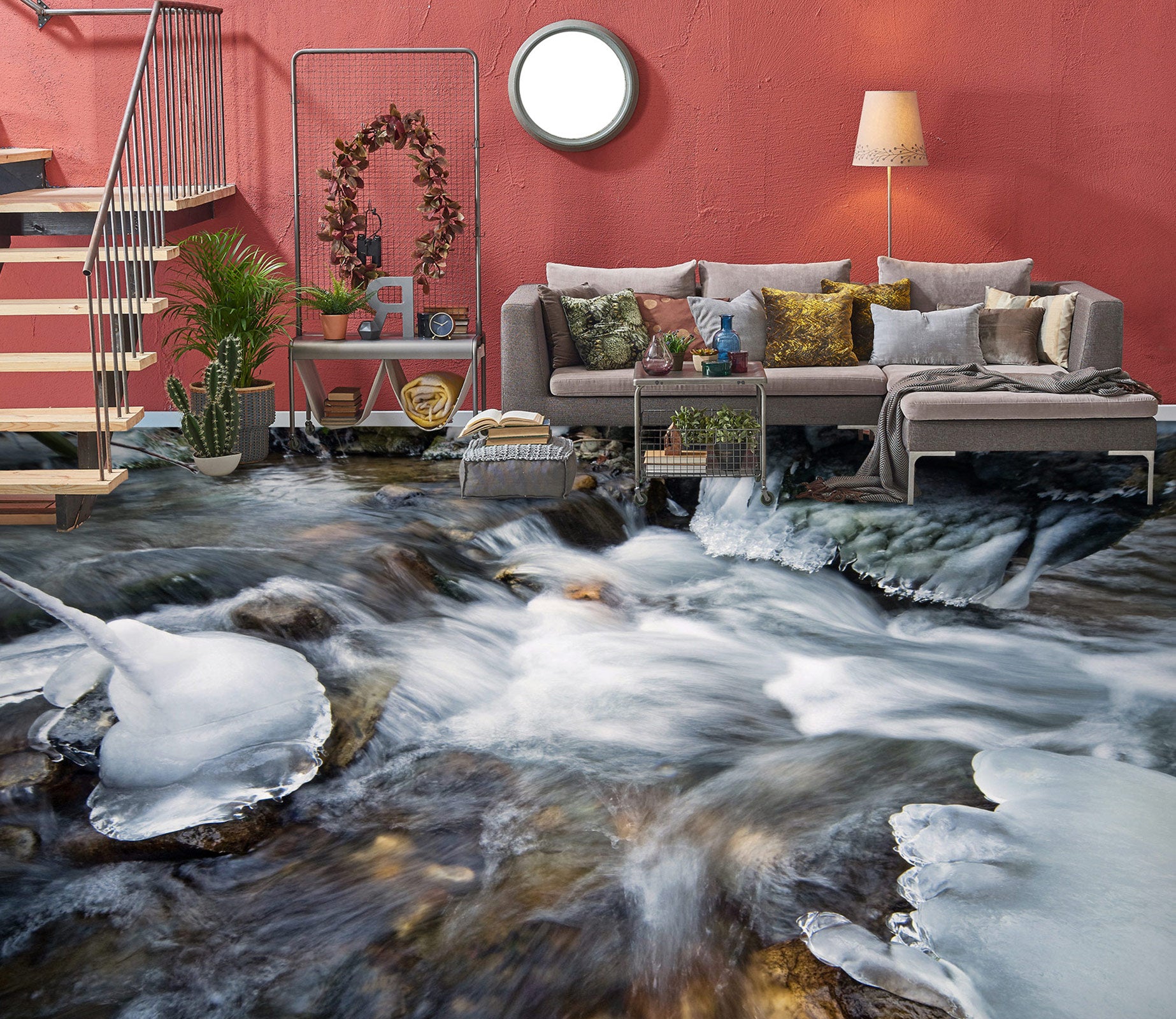 3D Rich Water Art 1015 Floor Mural  Wallpaper Murals Self-Adhesive Removable Print Epoxy