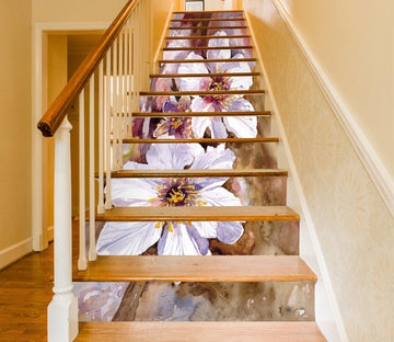 3D Delicate Flowers 201 Stair Risers
