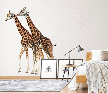 3D Playing Giraffe 199 Animals Wall Stickers Wallpaper AJ Wallpaper 