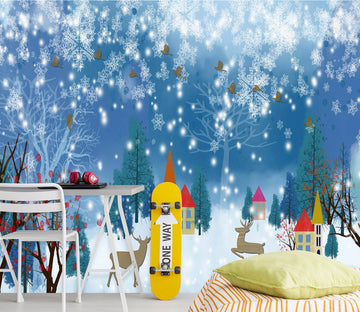 3D Snow Castle 2056 Wall Murals