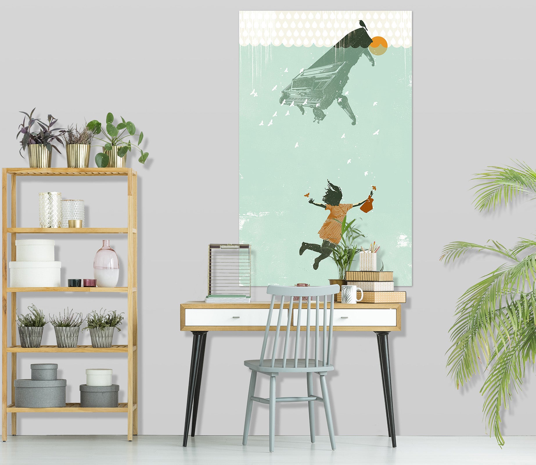 3D Swimming In The Water 028 Showdeer Wall Sticker
