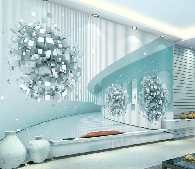 3D Diamond Ball 065 Wall Murals Wallpaper AJ Wallpaper 2 