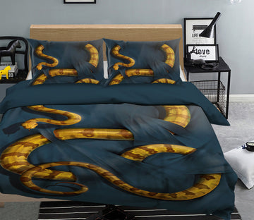 3D Boa Constrictor 022 Bed Pillowcases Quilt Exclusive Designer Vincent