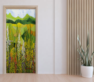 3D Grass Lawn Mountains 93180 Allan P. Friedlander Door Mural