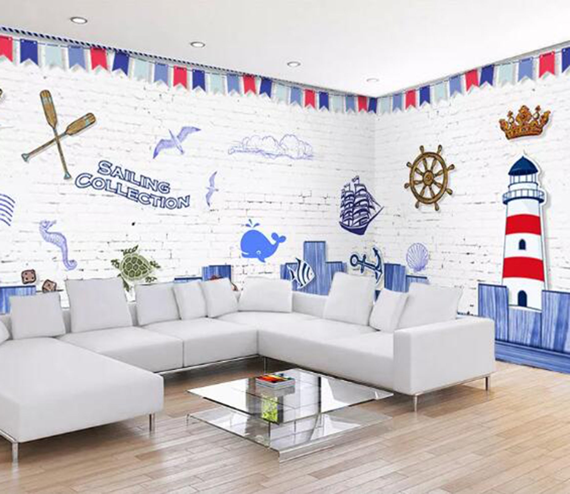 3D Nautical Tools WC51 Wall Murals Wallpaper AJ Wallpaper 2 
