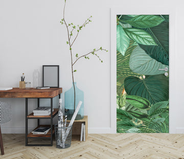 3D Green Leaves 118145 Andrea Haase Door Mural