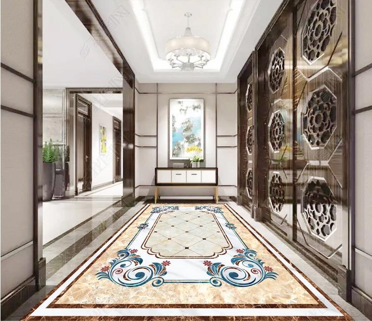 3D Colored Marble Pattern WG986 Floor Mural Wallpaper AJ Wallpaper 2 