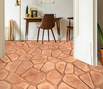 3D Light Brown Stones 1017 Floor Mural  Wallpaper Murals Self-Adhesive Removable Print Epoxy