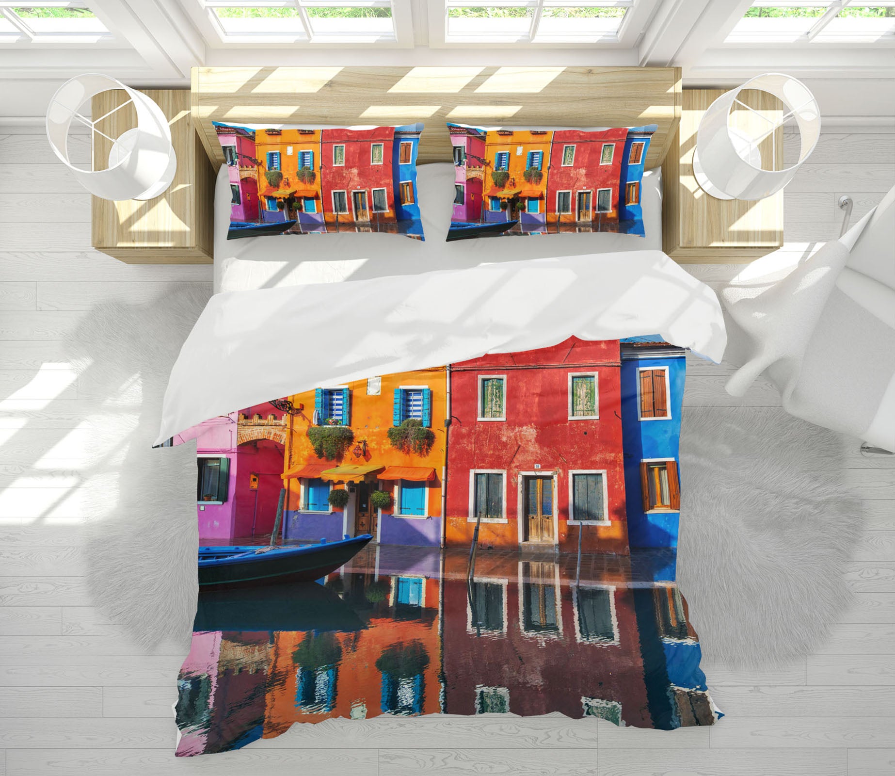 3D Water City 2133 Marco Carmassi Bedding Bed Pillowcases Quilt