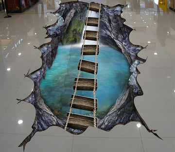 3D Beautiful Valley 104 Floor Mural  Self-Adhesive Sticker Bathroom Non-slip Waterproof Flooring Murals