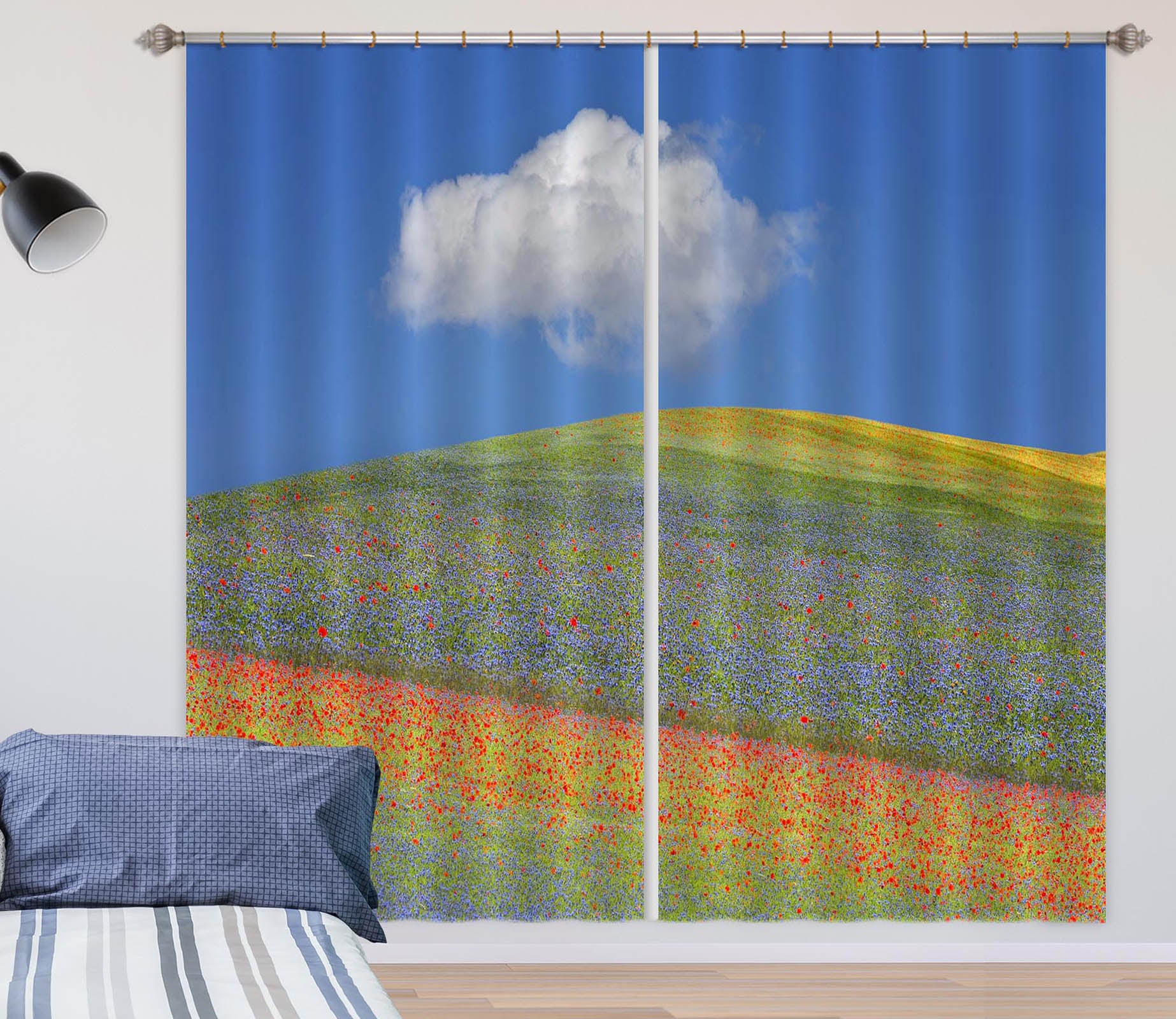 3D Colorful Garden 165 Marco Carmassi Curtain Curtains Drapes